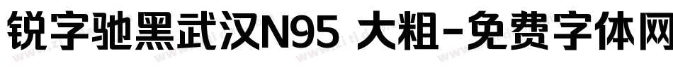 锐字驰黑武汉N95 大粗字体转换